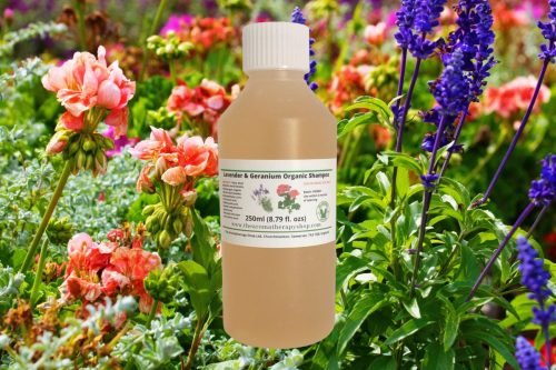 Lavender and Geranium Organic Shampoo 250ml (8.79 fl.ozs)