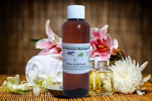 Tired Muscles Massage Oil