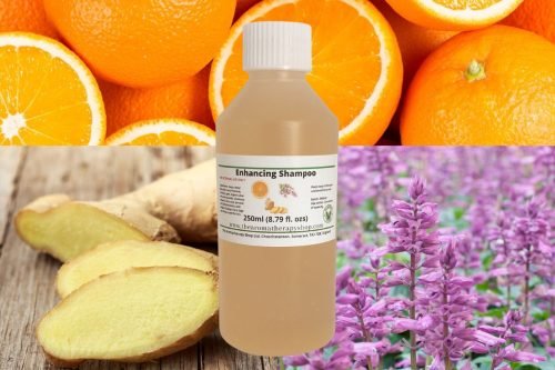 Enhancing Orange, Ginger and Clary Sage Organic Shampoo 250ml (8.79 fl.ozs)