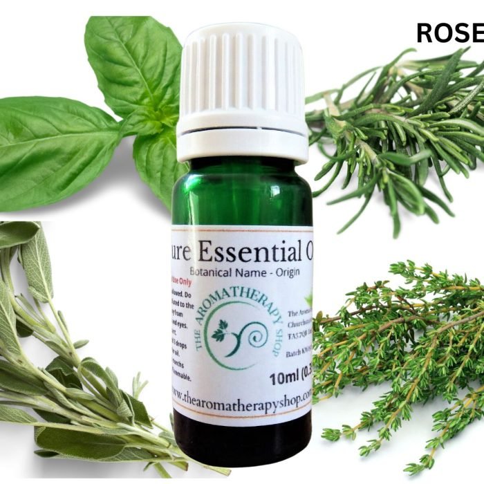 Herb Pure Essential Oil Collection (4 x 10ml Pure Essential Oils) - Basil, Sage, Rosemary & Thyme